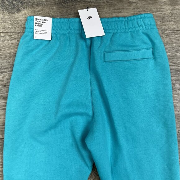 Nike Fleece Joggers Sz Large Mens Sportswear Club Sweatpants Dusty Cactus Teal - Picture 7 of 14